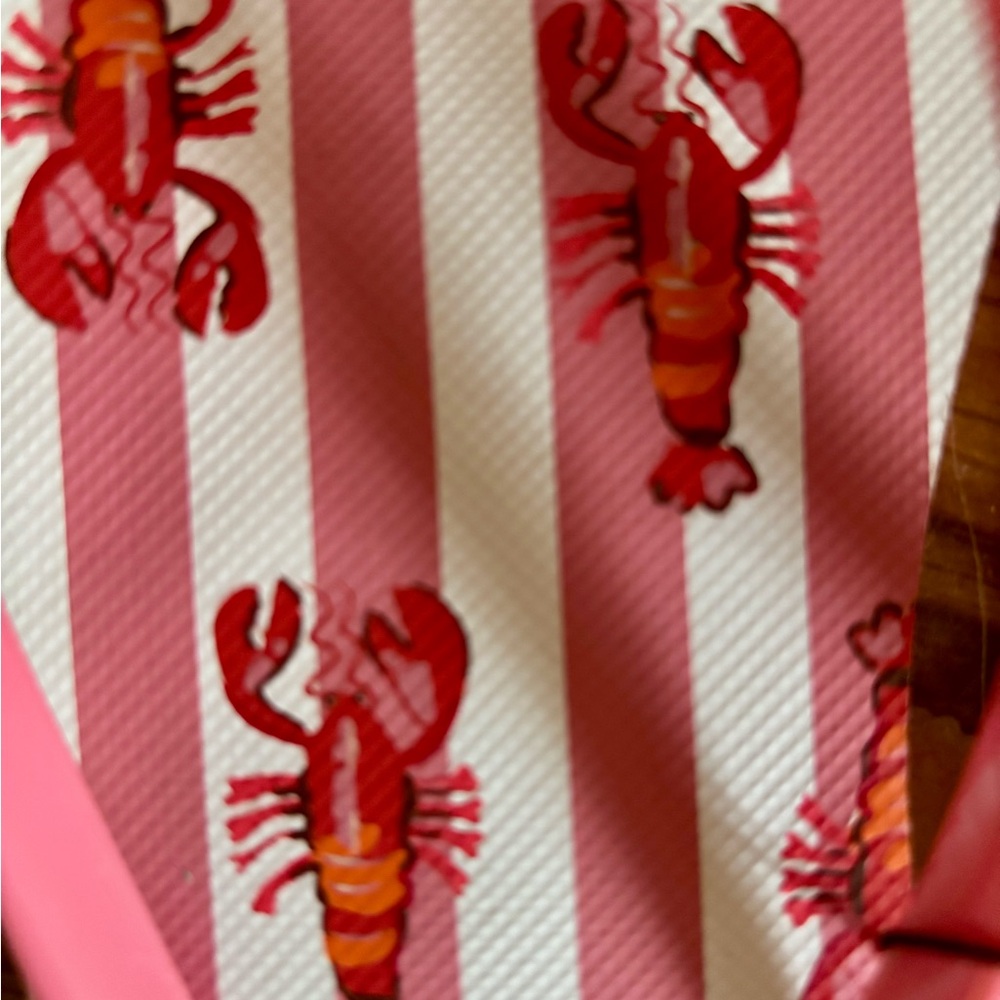 Vera Bradley Lobster Striped Flip Flops - Picture 5 of 8